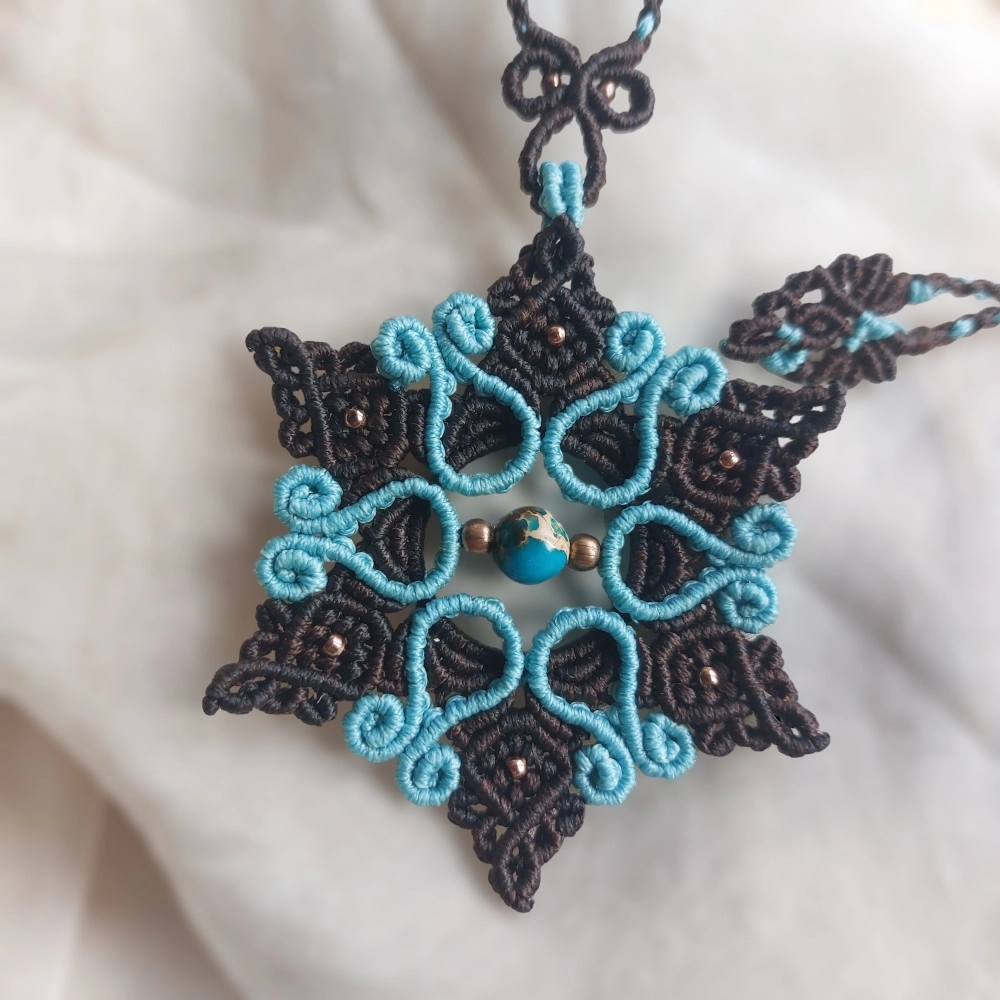 ❄️Imperial Jasper Macrame Mandala