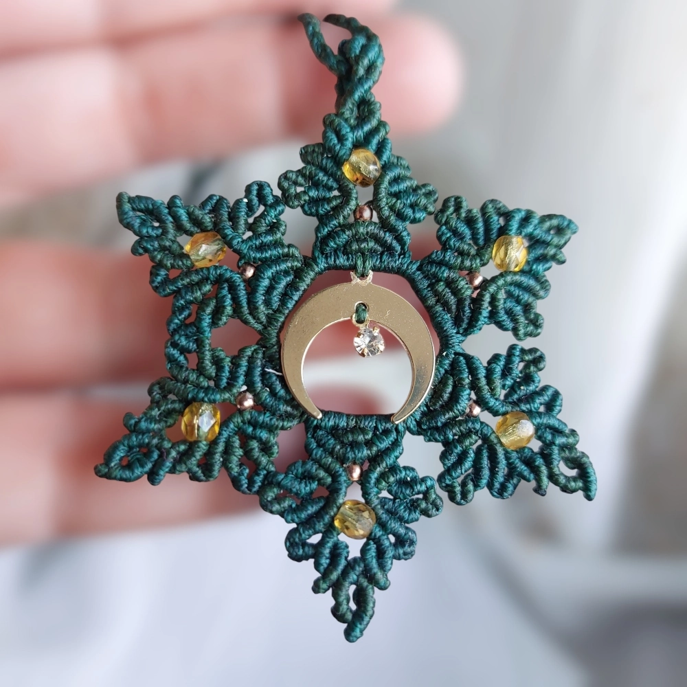 Moss Green Macrame Mandala